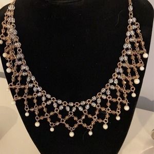 Vintage Sterling Silver Collar Necklace